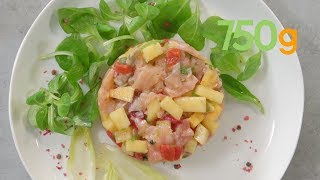 Recette de tartare de saumon au Kaki Ribera del Xuquer AOP  750g [upl. by Kaya978]