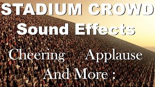 Stadium Crowd Sound Effects  One Hour  HQ [upl. by Davison]