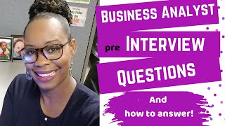 Business Analyst Job Interview Questions and How to Answer [upl. by Shaw]