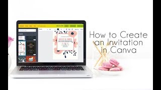 How to Create an Invitation with Canva [upl. by Ailhad]