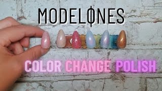 Modelones Color Change Polish  Must Try [upl. by Ellekcim]