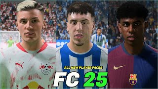 FC 25  ALL NEW PLAYER FACES [upl. by Rois]