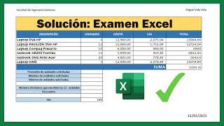 Prueba de Examen Básico de Microsoft Excel Resolviendo Examen paso a paso [upl. by Erika]