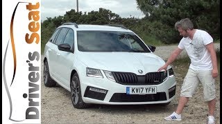 Skoda Octavia vRS 2018 Review  Drivers Seat [upl. by Sualk802]