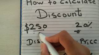 How to calculate discount with percentage [upl. by Boles]