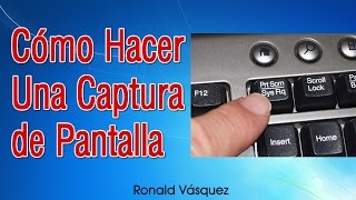 Como hacer una Captura de Pantalla en PC o Laptop [upl. by Je]