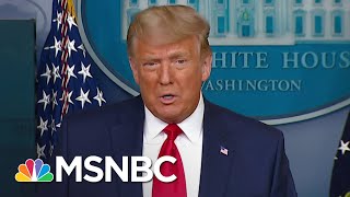 Trump Touts Stock Market Numbers After Dow Hits 30000 Amid Vaccine Transition News  MSNBC [upl. by Icyaj]