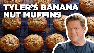 5Star Banana Nut Muffins with Tyler Florence  Food Network [upl. by Joselyn]