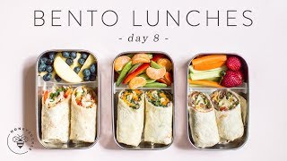 3 Healthier BENTO BOX Lunch Ideas 🐝 DAY 8  HONEYSUCKLE [upl. by Kameko]