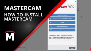 How to Install Mastercam 2020 [upl. by Emyam]