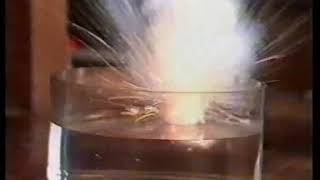 Group 1 Metals Part 2  Reactions of rubidium and caesium with water [upl. by Ariik]