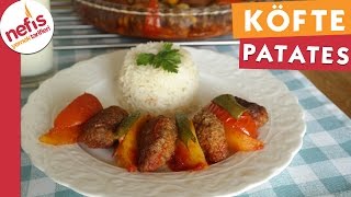 Fırında Köfte Patates  Köfte Tarifi  Nefis Yemek Tarifleri [upl. by Barrus]