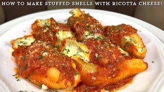 STUFFED SHELLS WITH RICOTTA CHEESE [upl. by Bertila]