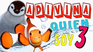 ADIVINA QUIEN SOY 3  VÍDEOS EDUCATIVOS PARA NIÑOS  LOS ANIMALES EN ESPAÑOL de 3 a 4 años [upl. by Nylehtak]