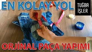 Orjinal Paça Yapımı  Kot Pantolon Paçası Kısaltma KENDİN YAP  Tuğba İşler [upl. by Uhn]