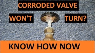 Loosen Corroded Stuck Water Valve [upl. by Ltney]