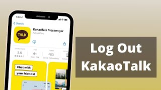 How to Log Out of Kakaotalk App  Sign Out Kakao [upl. by Milinda]