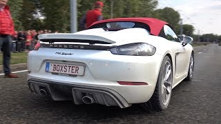 PORSCHE 718 SPYDER 420HP  Acceleration Sounds [upl. by Annirtak]