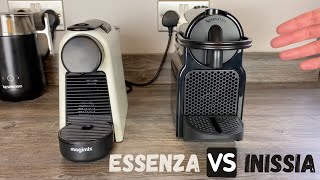 Nespresso Essenza Mini VS Inissia  Which is Best  Cheap Coffee Machine Reviews  OriginalLine A2B [upl. by Ahsikam574]