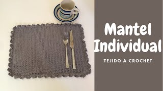 Crochet tutorial Mantel individual tejido a crochet paso a paso [upl. by Ober]