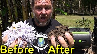 How to Turn Shredded Paper into Compost Garden Plant Food [upl. by Selwyn]