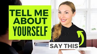 3 Steps to Answer Tell Me About Yourself  Example included [upl. by Trescott]