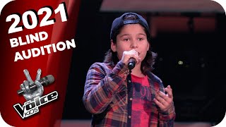 Wincent Weiss  Feuerwerk Fabio  The Voice Kids 2021  Blind Auditions [upl. by Ellebasi864]