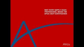 Why Every Supply Chain Professional Needs the APICS CSCP [upl. by Assenahs]