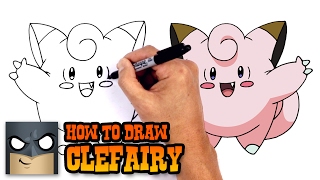 How to Draw Clefairy  Pokemon [upl. by Eng]