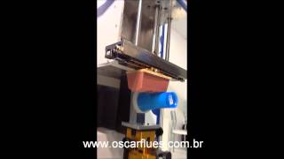 Tampografia  Pad printing  Impressão 360°  Oscar Flues [upl. by Ymerej]