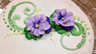 How to Make Buttercream Flowers Cake Decorating [upl. by Silvan906]