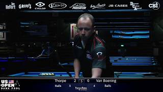 BANK POOL FINAL Shane Van Boening vs Billy Thorpe  2019 US Open Bank Pool Championship [upl. by Anitram360]