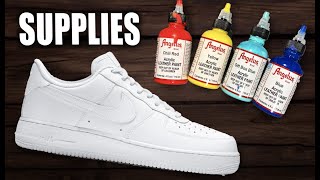 FULL SUPPLY LIST  Everything you need to Start Customizing Shoes [upl. by Refotsirk]