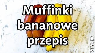 Muffinki bananowe  przepis [upl. by Jenni504]