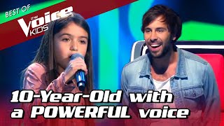 10YearOld POWERHOUSE surprises EVERYONE in The Voice Kids [upl. by Sprague]