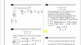 SAT Math Prep  No Calculator Practice Test 1 [upl. by Attener]