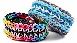 Symphony Rainbow Loom Bracelet  Needs 3 Looms  Advanced Reversible Design [upl. by Roinuj224]