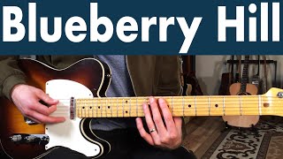 How To Play Blueberry Hill On Guitar  Fats Domino Guitar Lesson  Tutorial [upl. by Krys]