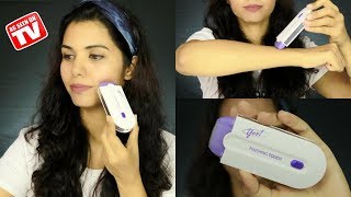 YES Finishing Touch Hair Remover Demo amp Review  omnistyles [upl. by Nerahs]