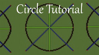 Minecraft Tutorial Circles [upl. by Ecnerol63]