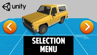 SELECTION MENU in Unity [upl. by Ennairak]