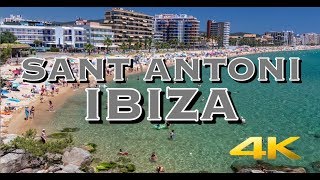 Sant Antoni Ibiza Spain Tour 4K [upl. by Tterag]