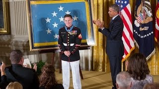 The President Awards the Medal of Honor to Corporal William quotKylequot Carpenter [upl. by Rodl141]