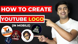 How to Create a YouTube Channel Icon In MOBILE  Make Profressional Youtube Logo 🔥🔥 [upl. by Veriee]