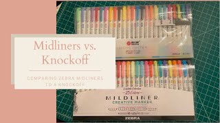 Zebra Mildliner vs Knockoff Highlighters [upl. by Atyekram]