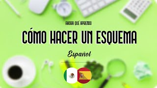 CÓMO HACER UN ESQUEMA  ESPAÑOL [upl. by Fry]