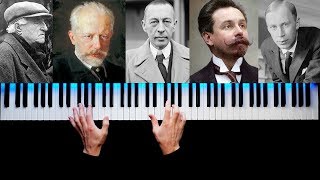 TOP 5 MOST FAMOUS RUSSIAN PIANO PIECES [upl. by Eeralav618]