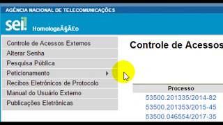 SEI  Vídeo Tutorial Peticionamento Usuário Externo [upl. by Ronile]