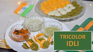 Tricolor Cocktail Idli for Independence Day  Tiranga Idli  Mini Tricolor Idli [upl. by Leahcimluap599]