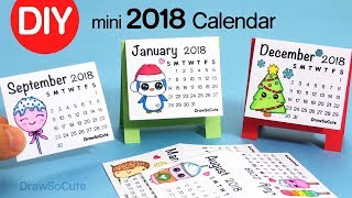 How to Make a 2018 Calendar  Easy DIY Fun Craft [upl. by Adamsun]